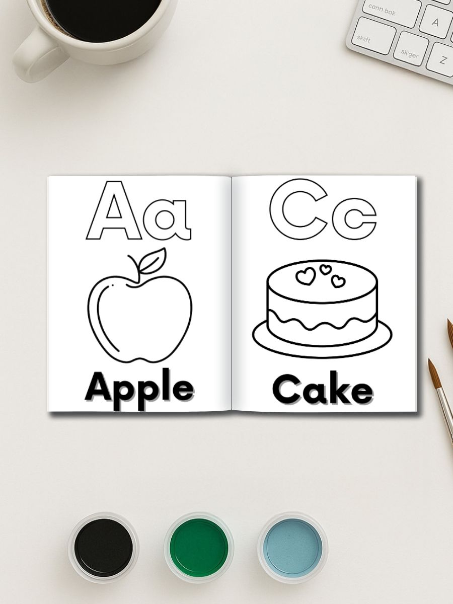 ABC Fun Time – 100 Alphabet-Themed Coloring Pages 3 ABC Fun Time – 100 Alphabet-Themed Coloring Pages - Image 3