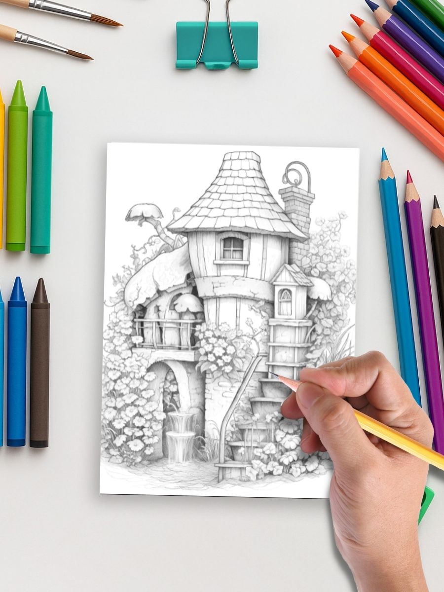 Wishes & Wells – 50 Magical Wishing Well Pages 5 Wishes & Wells – 50 Magical Wishing Well Pages - Image 5