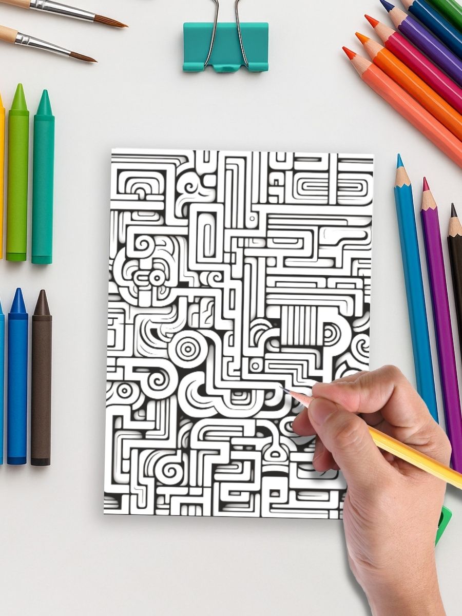 Pattern Parade – 50 Fun & Relaxing Coloring Patterns 5 Pattern Parade – 50 Fun & Relaxing Coloring Patterns - Image 5