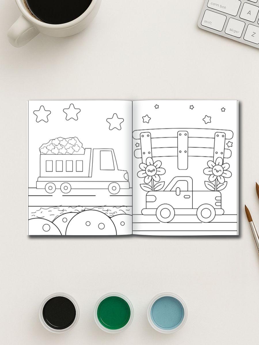 Vroom & Zoom – 35 Vehicle Coloring Pages 3 Vroom & Zoom – 35 Vehicle Coloring Pages - Image 3