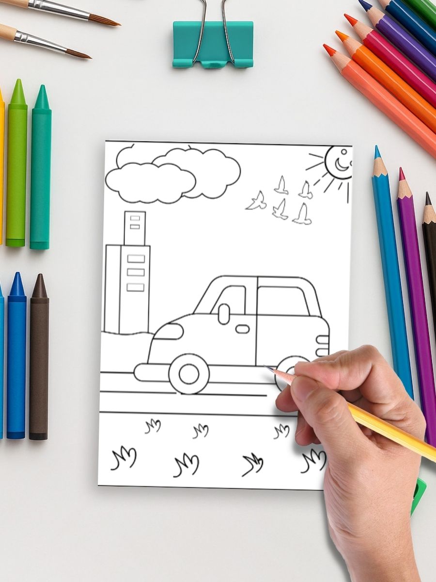 Vroom & Zoom – 35 Vehicle Coloring Pages 5 Vroom & Zoom – 35 Vehicle Coloring Pages - Image 5