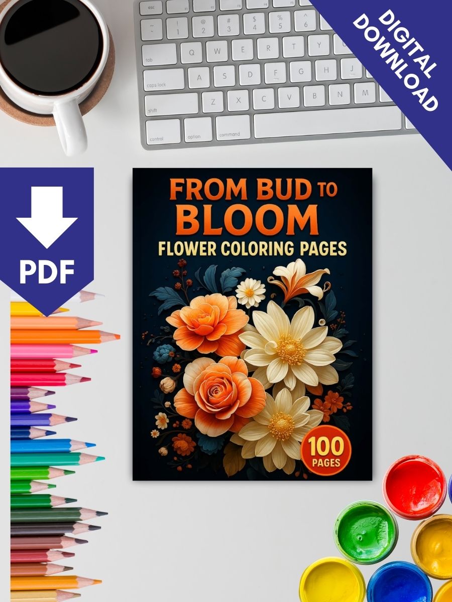 100 Flowers to Color – From Bud to Bloom 2 100 Flowers to Color – From Bud to Bloom - Image 2