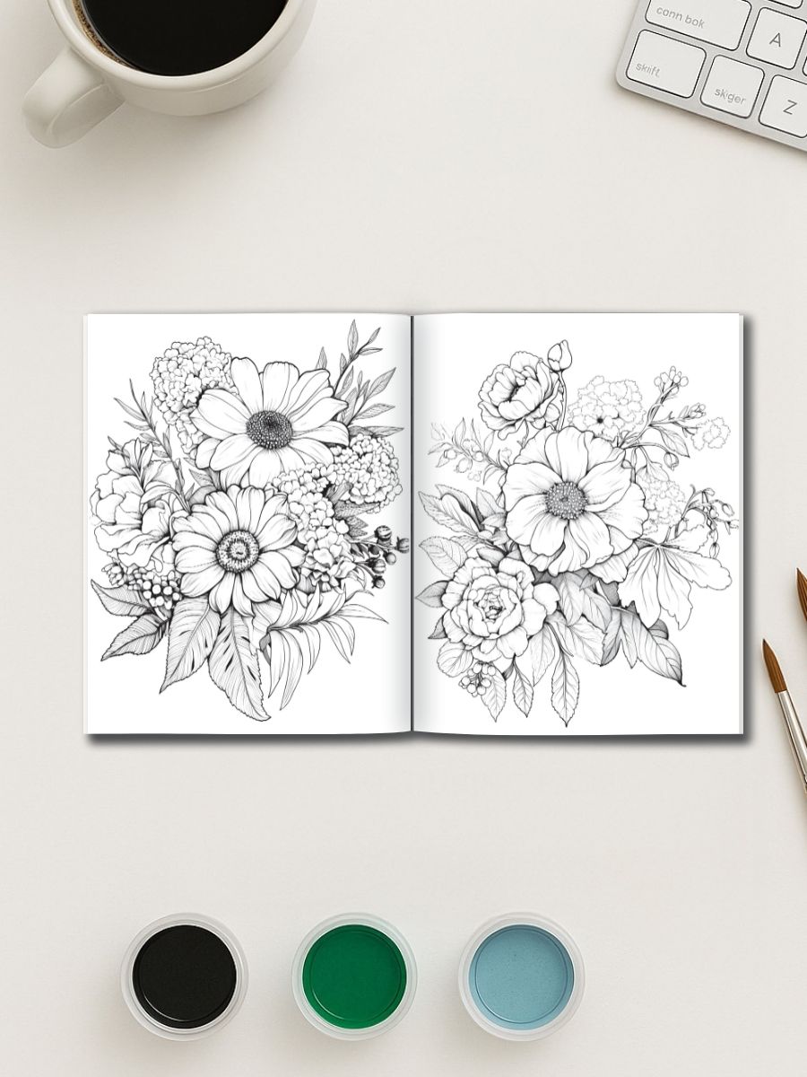 100 Flowers to Color – From Bud to Bloom 3 100 Flowers to Color – From Bud to Bloom - Image 3