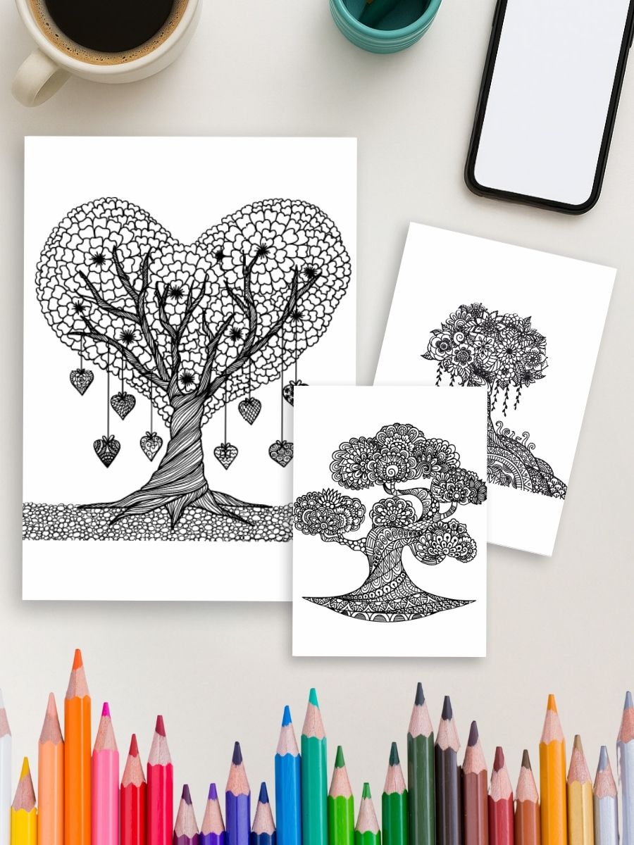 Nature's Calm – 135 Mandala Landscape & Scene Pages 4 Nature's Calm – 135 Mandala Landscape & Scene Pages - Image 4