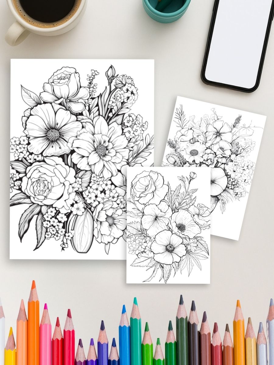 100 Flowers to Color – From Bud to Bloom 4 100 Flowers to Color – From Bud to Bloom - Image 4