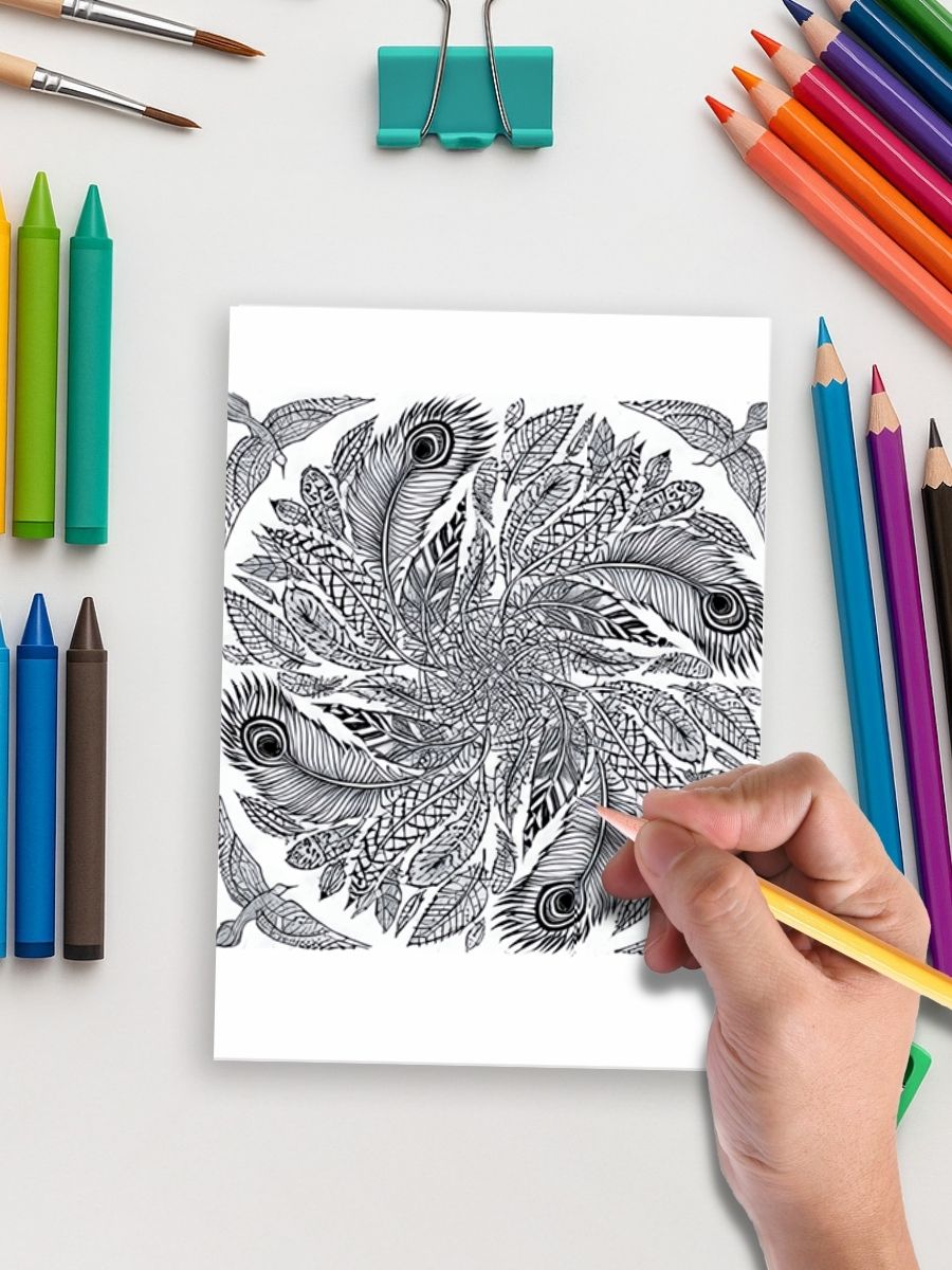 Nature's Calm – 135 Mandala Landscape & Scene Pages 5 Nature's Calm – 135 Mandala Landscape & Scene Pages - Image 5