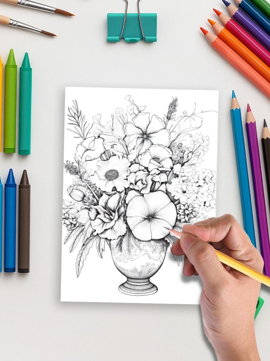 100 Flowers to Color – From Bud to Bloom 5 100 Flowers to Color – From Bud to Bloom - Image 5