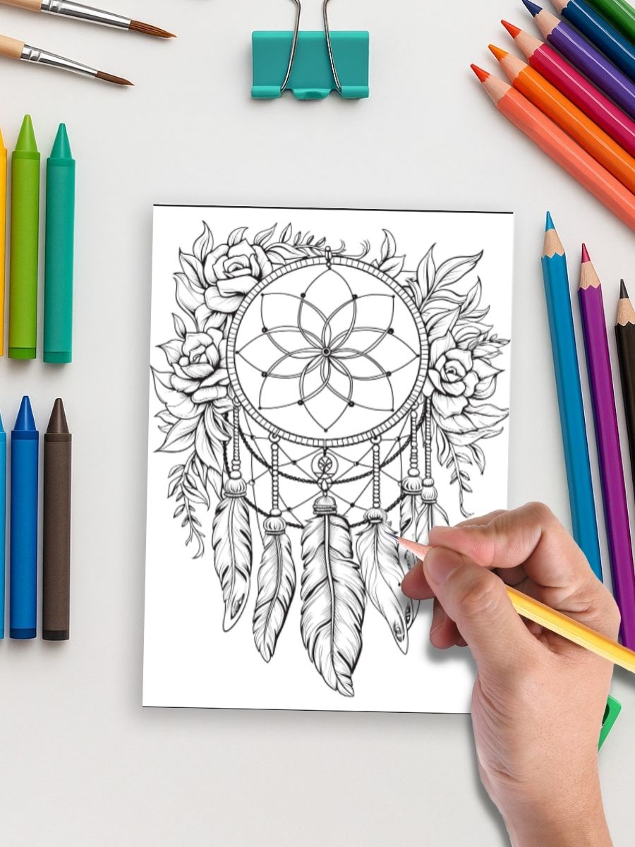 Dreamcatchers in Bloom – 50 Floral Dream Designs 5 Dreamcatchers in Bloom – 50 Floral Dream Designs - Image 5