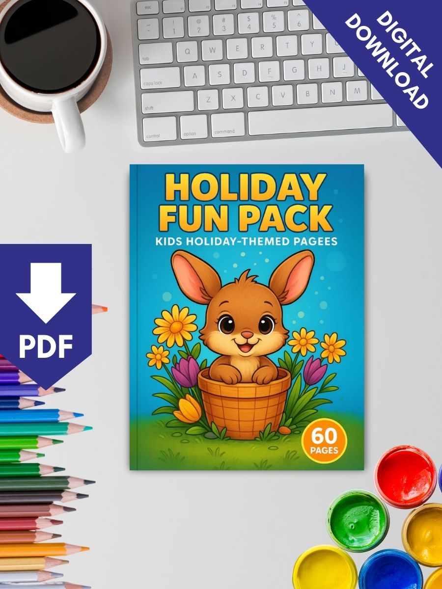 Holiday Fun Pack – 60 Kids Holiday-Themed Coloring Pages 2 Holiday Fun Pack – 60 Kids Holiday-Themed Coloring Pages - Image 2
