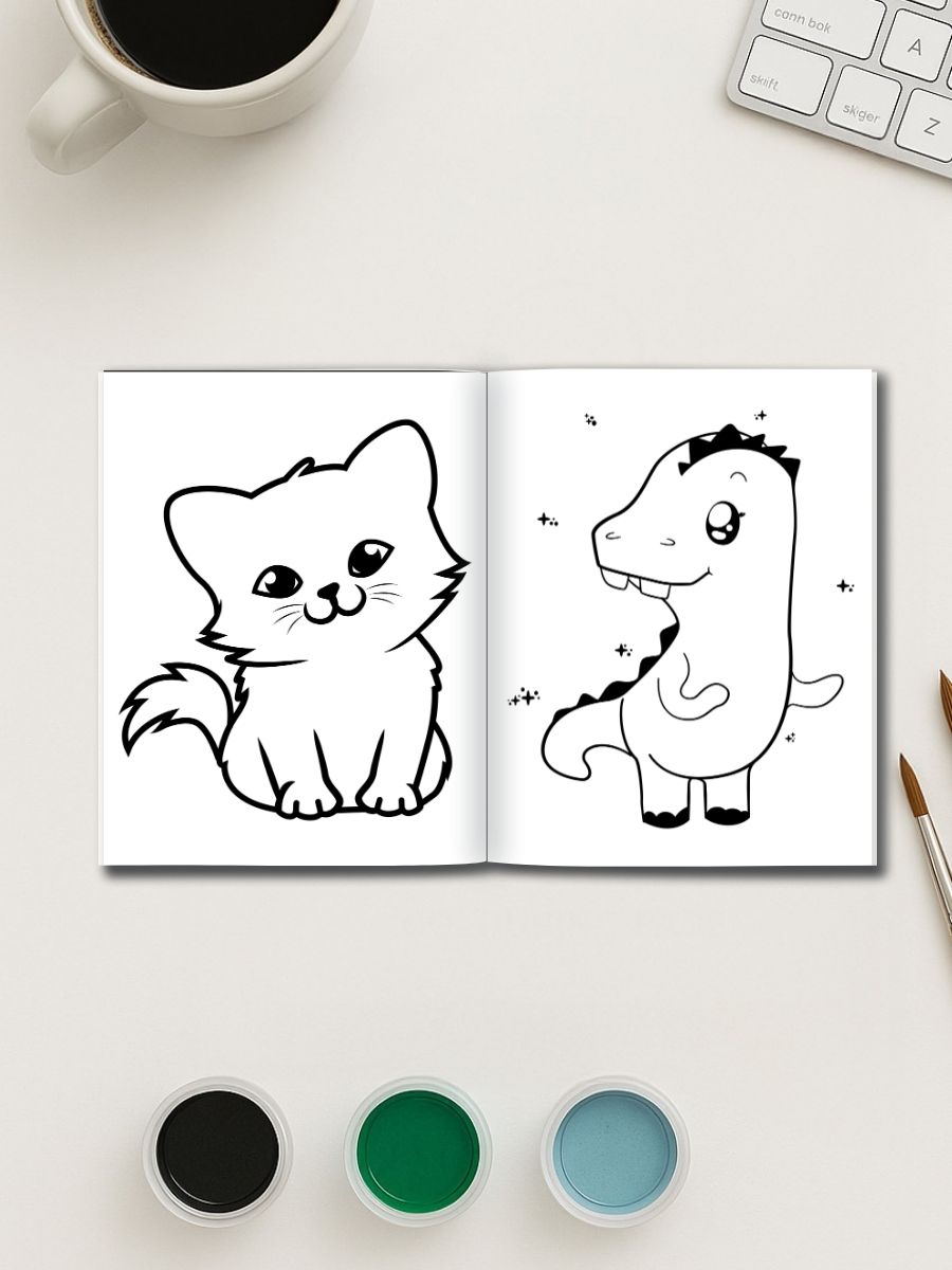 Animal Friends Forever – 65 Cute Coloring Pages for Kids 3 Animal Friends Forever – 65 Cute Coloring Pages for Kids - Image 3