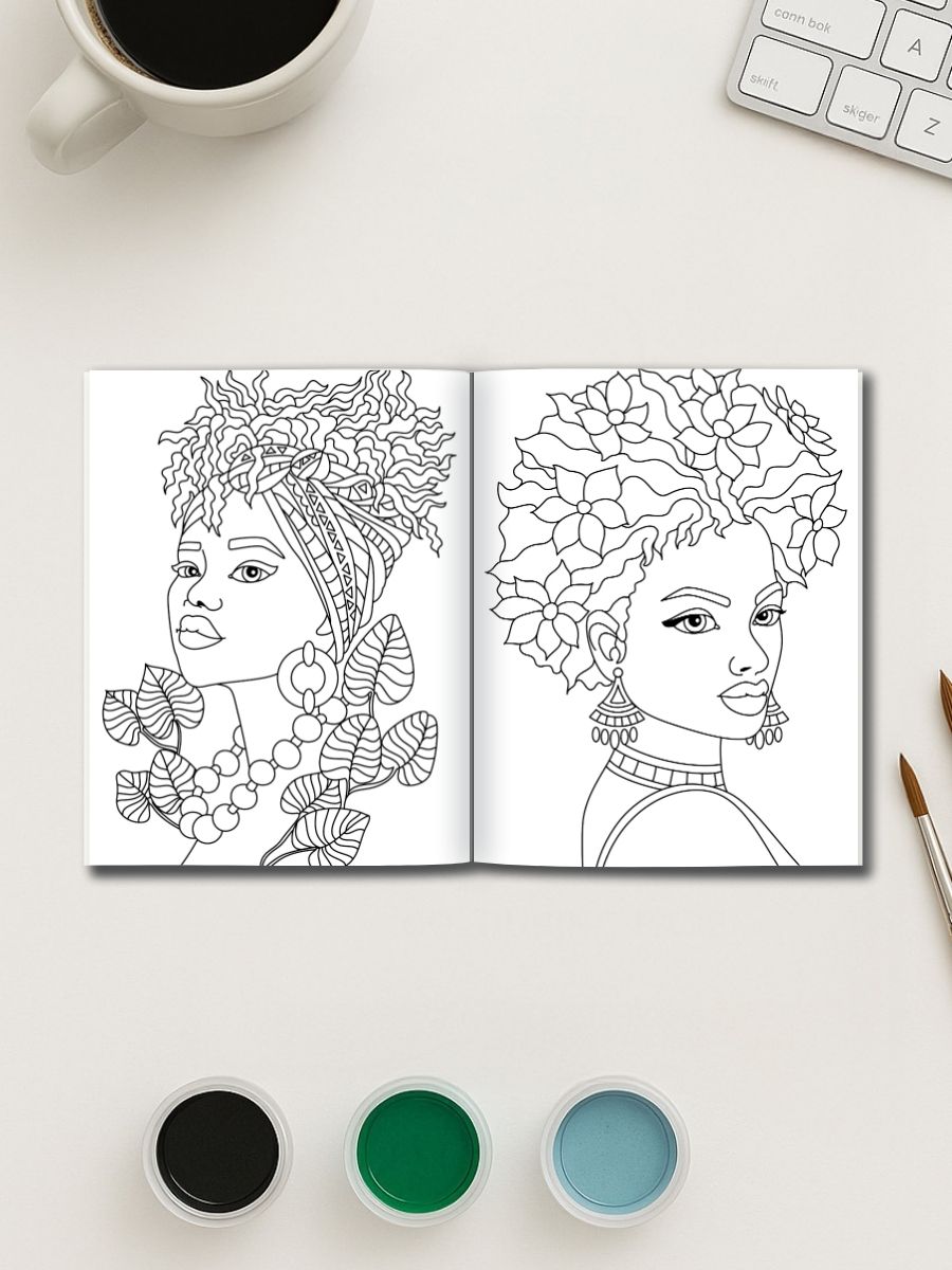 Beautifully Bold – 48 Black Girl Coloring Pages 3 Beautifully Bold – 48 Black Girl Coloring Pages - Image 3