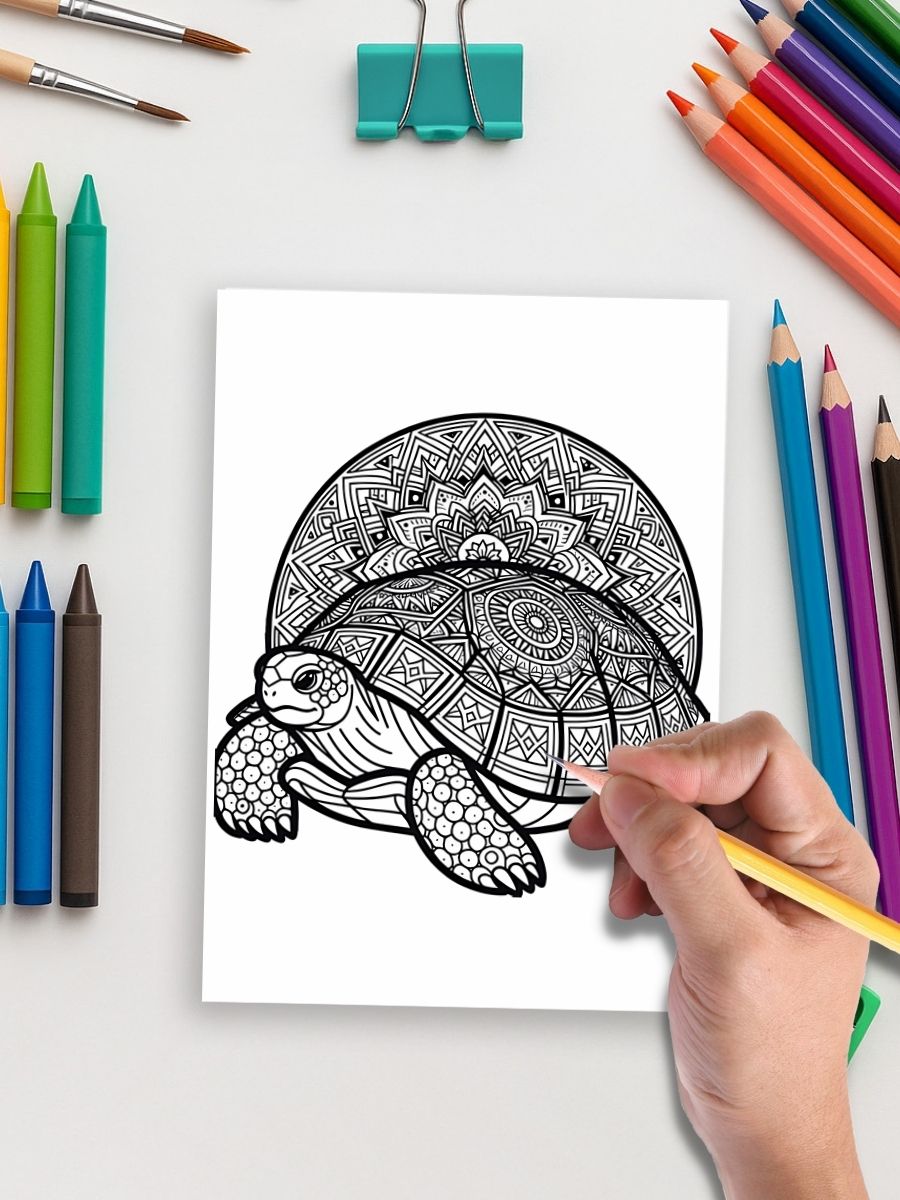 Wild & Whimsical – 163 Mandala Animal Coloring Pages 5 Wild & Whimsical – 163 Mandala Animal Coloring Pages - Image 5