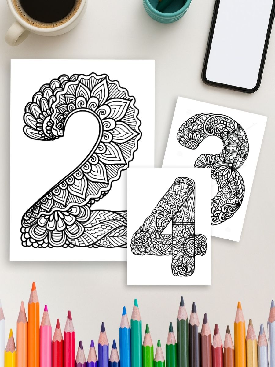Alphabet Zen – 72 Mandala Letters & Numbers 4 Alphabet Zen – 72 Mandala Letters & Numbers - Image 4