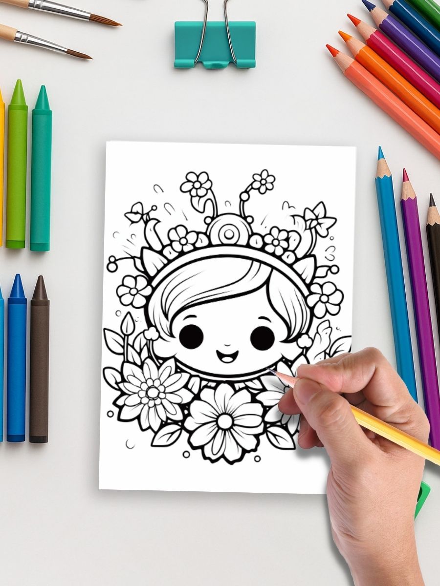 Kawaii Cuties – 130 Adorable Everyday Object Coloring Pages 5 Kawaii Cuties – 130 Adorable Everyday Object Coloring Pages - Image 5