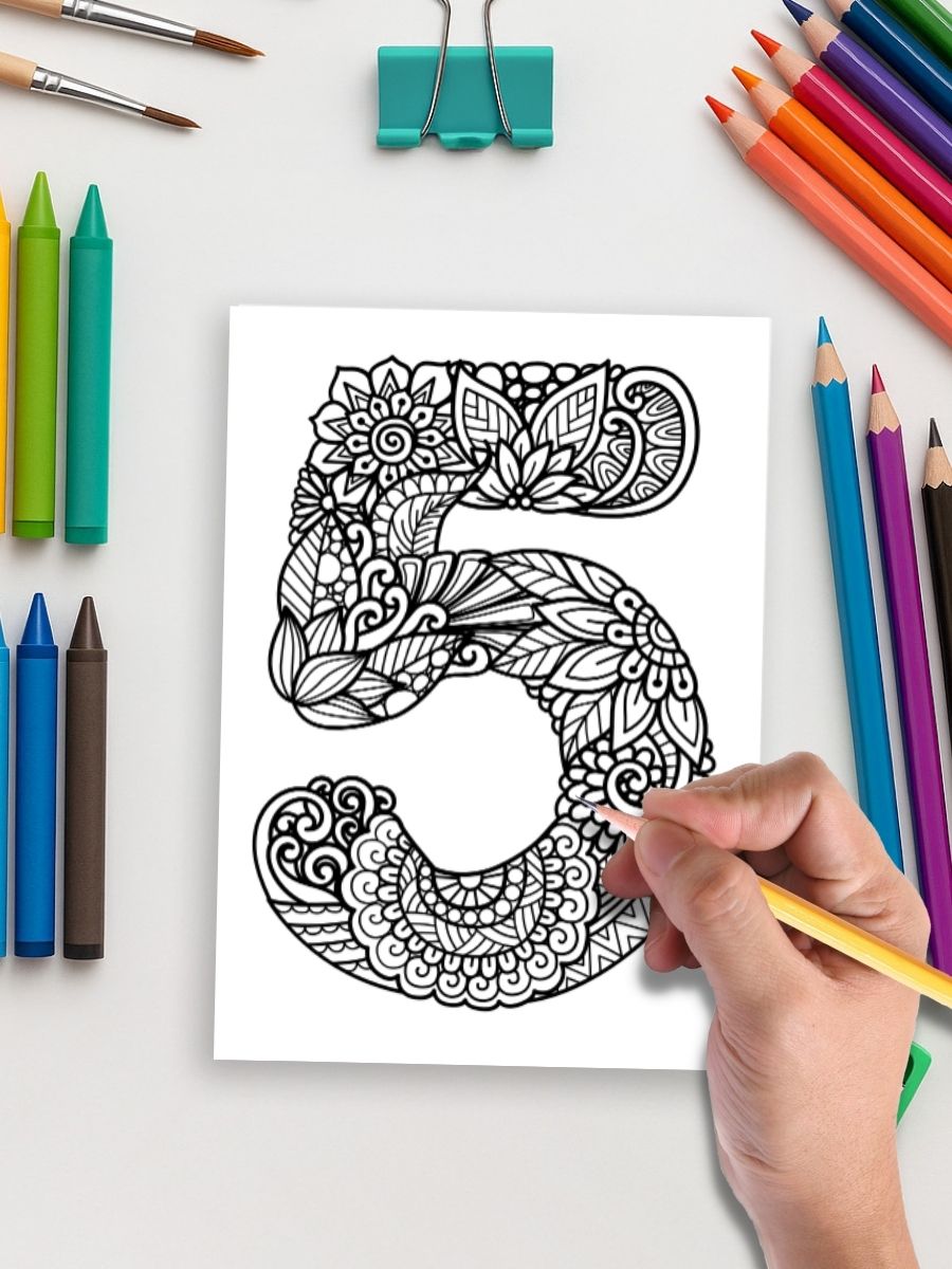 Alphabet Zen – 72 Mandala Letters & Numbers 5 Alphabet Zen – 72 Mandala Letters & Numbers - Image 5