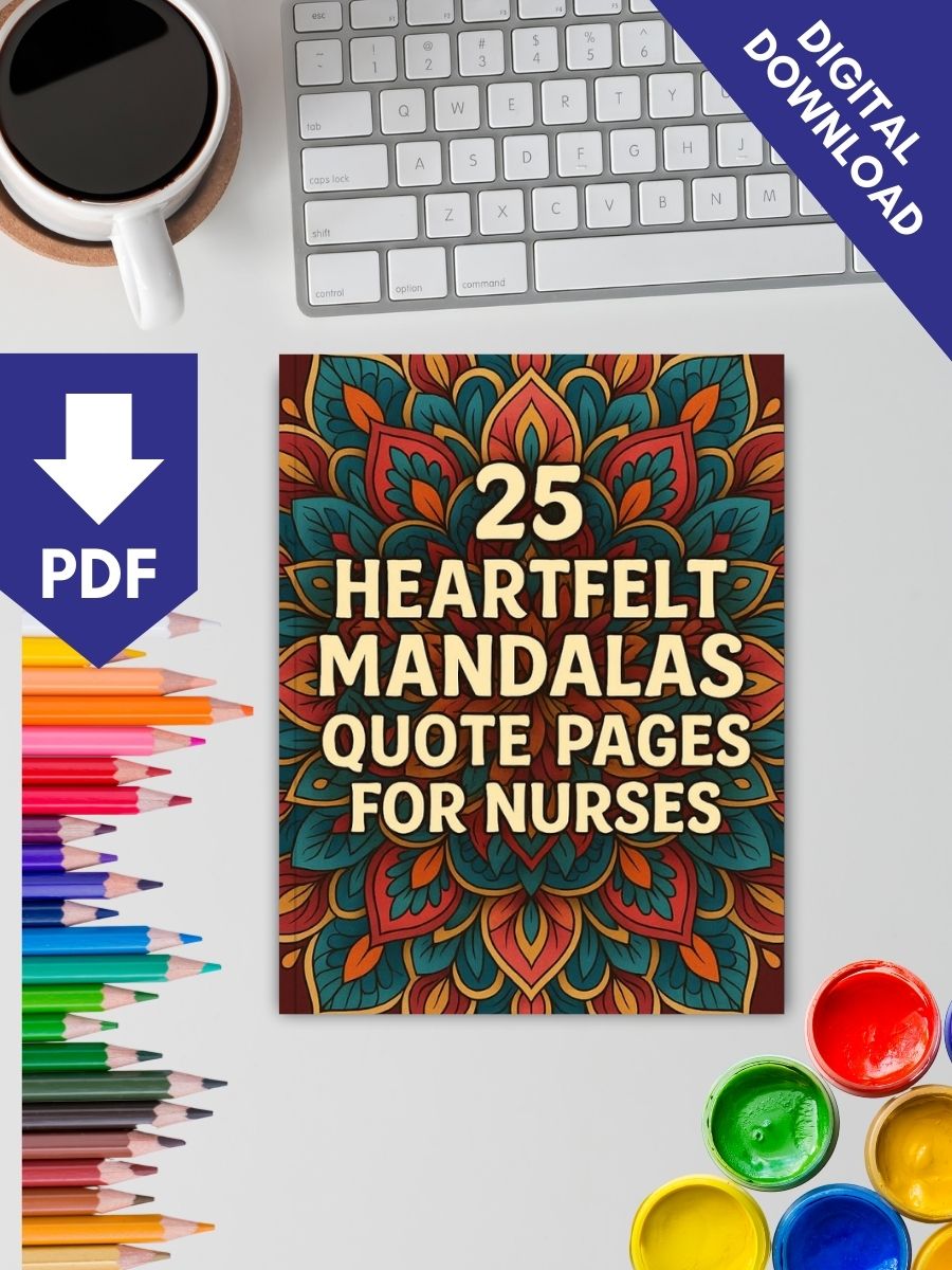 Mandalas for Nurses – 25 Heartfelt Quote Pages 2 Mandalas for Nurses – 25 Heartfelt Quote Pages - Image 2