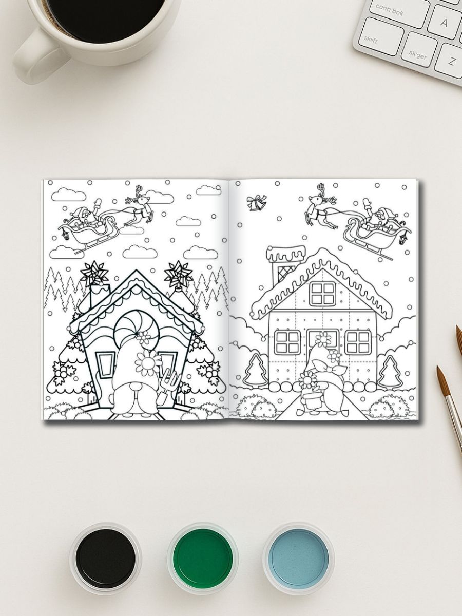 Christmas Magic – 171 Holiday-Themed Coloring Pages 3 Christmas Magic – 171 Holiday-Themed Coloring Pages - Image 3