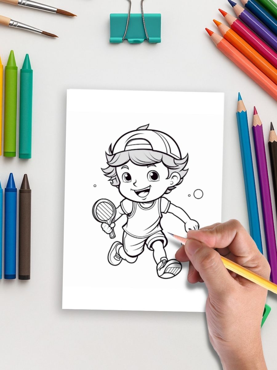 Game On! – 141 Sports & Activities Coloring Pages for Kids 5 Game On! – 141 Sports & Activities Coloring Pages for Kids - Image 5