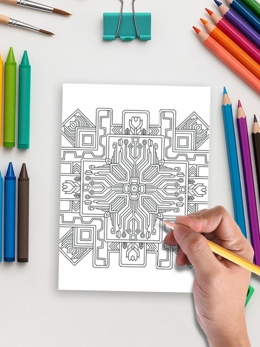 Mandala Matrix – 105 Geometric Paths to Stillness 5 Mandala Matrix – 105 Geometric Paths to Stillness - Image 5