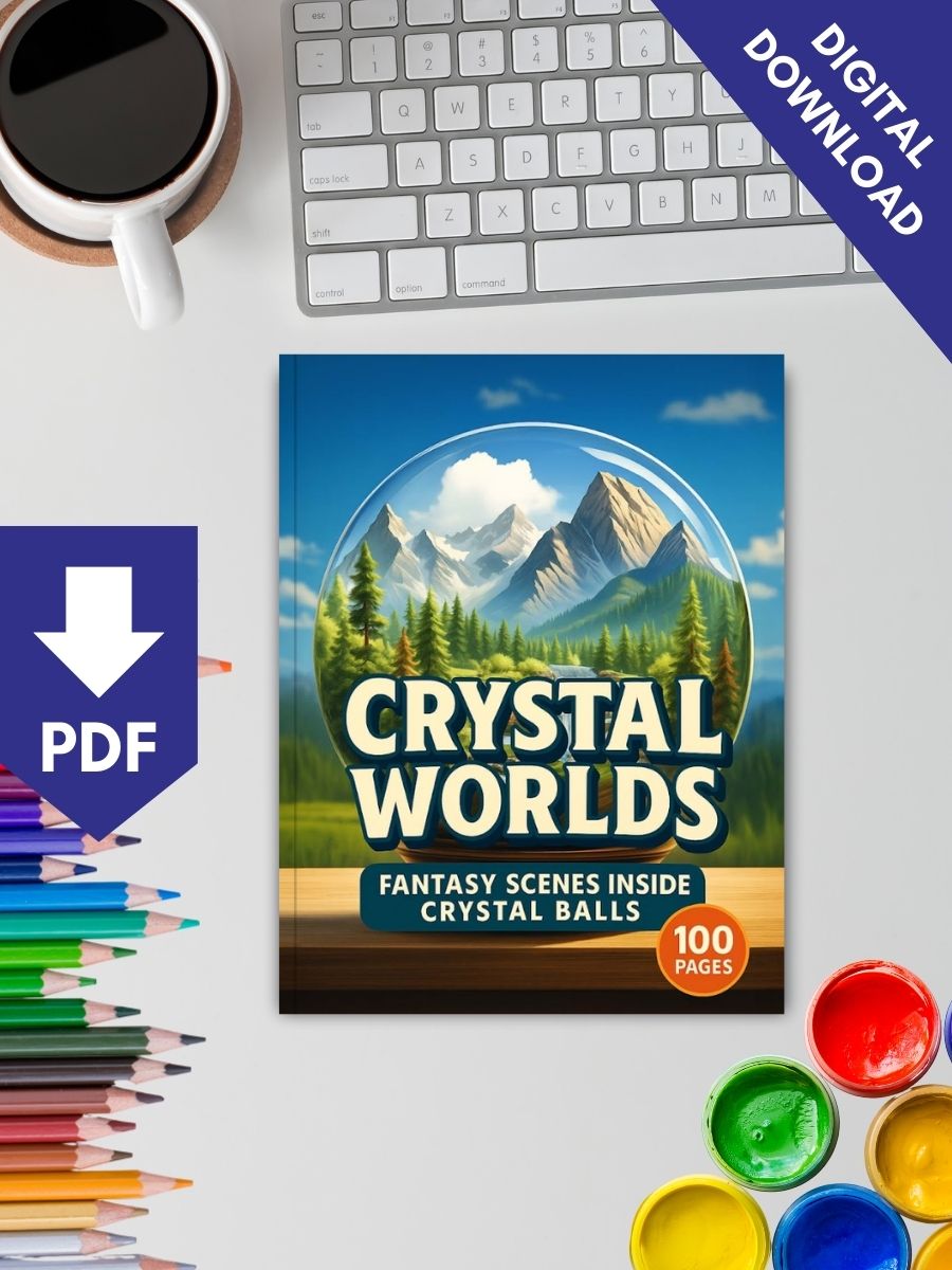 Crystal Worlds – 100 Fantasy Scenes Inside Crystal Balls 2 Crystal Worlds – 100 Fantasy Scenes Inside Crystal Balls - Image 2