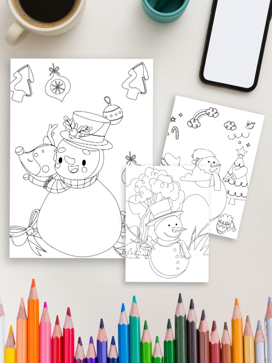 Cozy Winter Moments – 30 Kids Winter Coloring Pages 4 Cozy Winter Moments – 30 Kids Winter Coloring Pages - Image 4