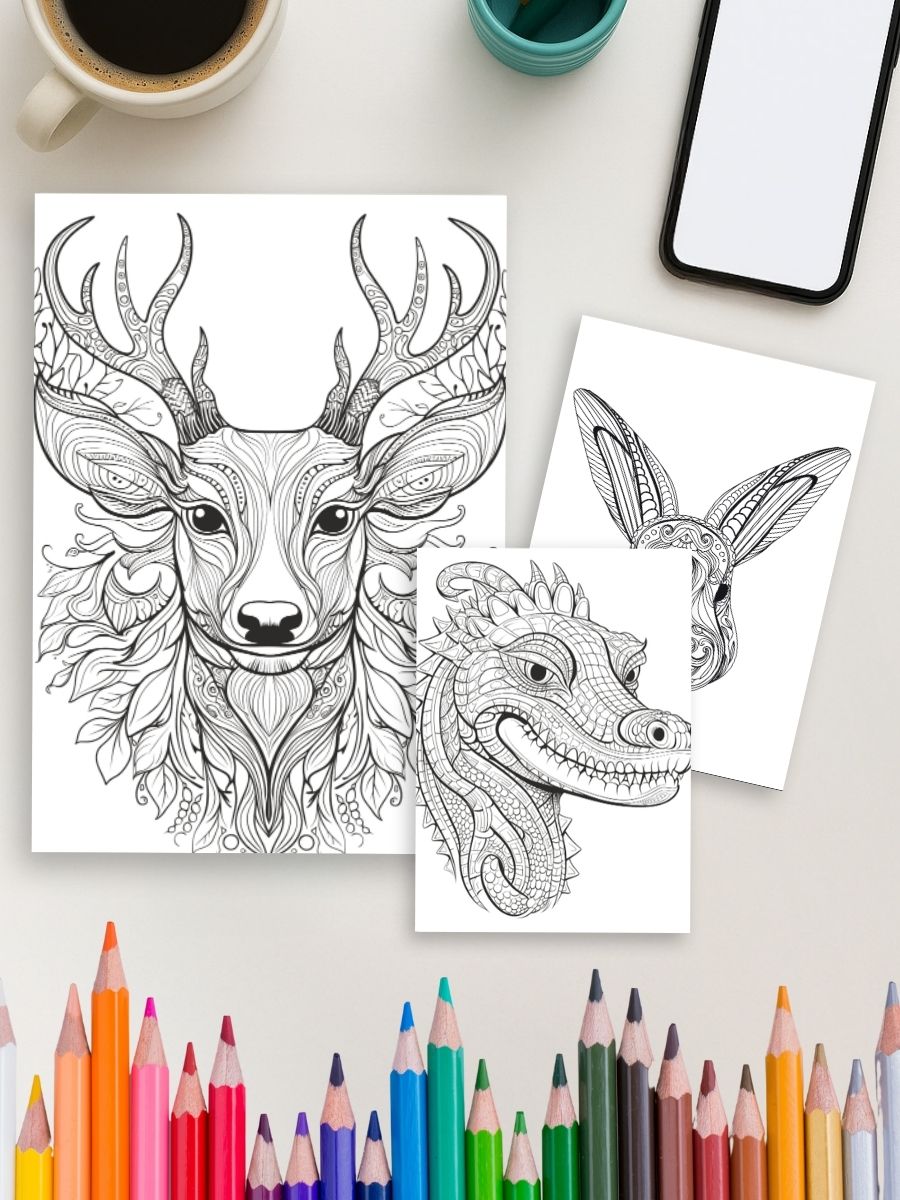 Mandala Wild – 54 Animals Filled with Intricate Patterns 4 Mandala Wild – 54 Animals Filled with Intricate Patterns - Image 4