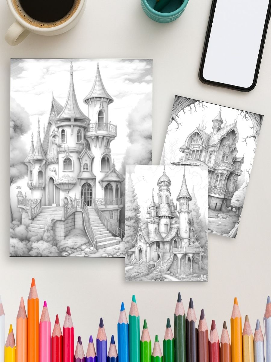 Haunted Manor Magic – 125 Gothic Fantasy Houses 4 Haunted Manor Magic – 125 Gothic Fantasy Houses - Image 4