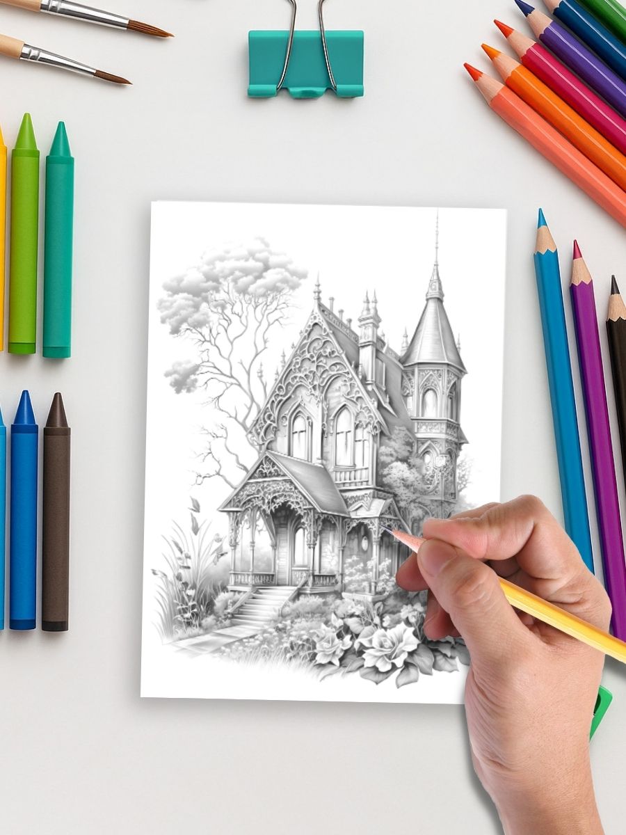 Haunted Manor Magic – 125 Gothic Fantasy Houses 5 Haunted Manor Magic – 125 Gothic Fantasy Houses - Image 5