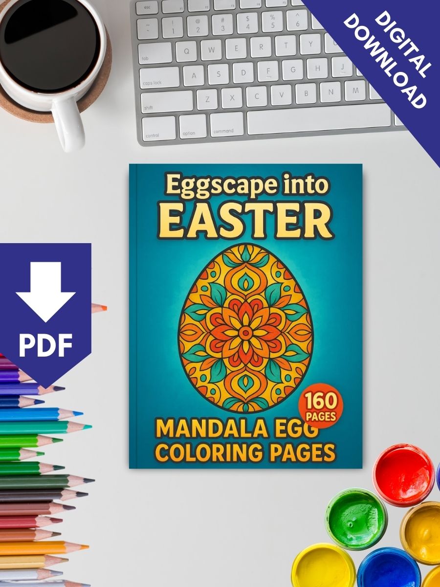 Eggscape into Easter – 160 Mandala Easter Egg Pages 2 Eggscape into Easter – 160 Mandala Easter Egg Pages - Image 2