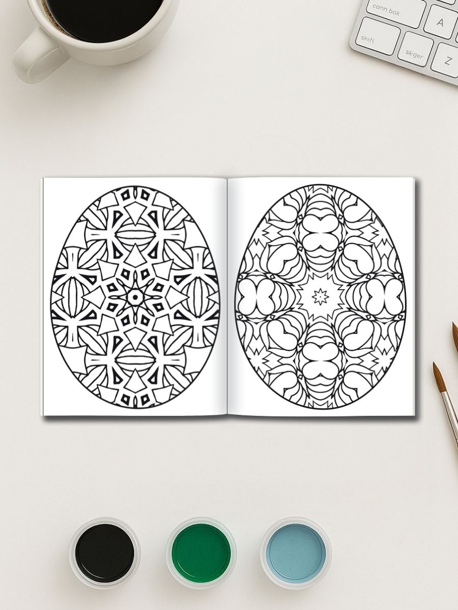 Eggscape into Easter – 160 Mandala Easter Egg Pages 3 Eggscape into Easter – 160 Mandala Easter Egg Pages - Image 3