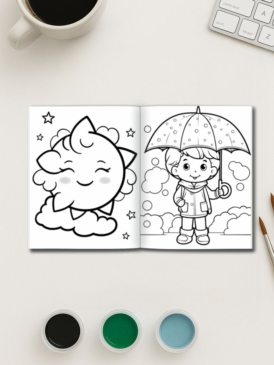 Weather Wonders – 200 Weather & Season-Themed Coloring Pages 3 Weather Wonders – 200 Weather & Season-Themed Coloring Pages - Image 3