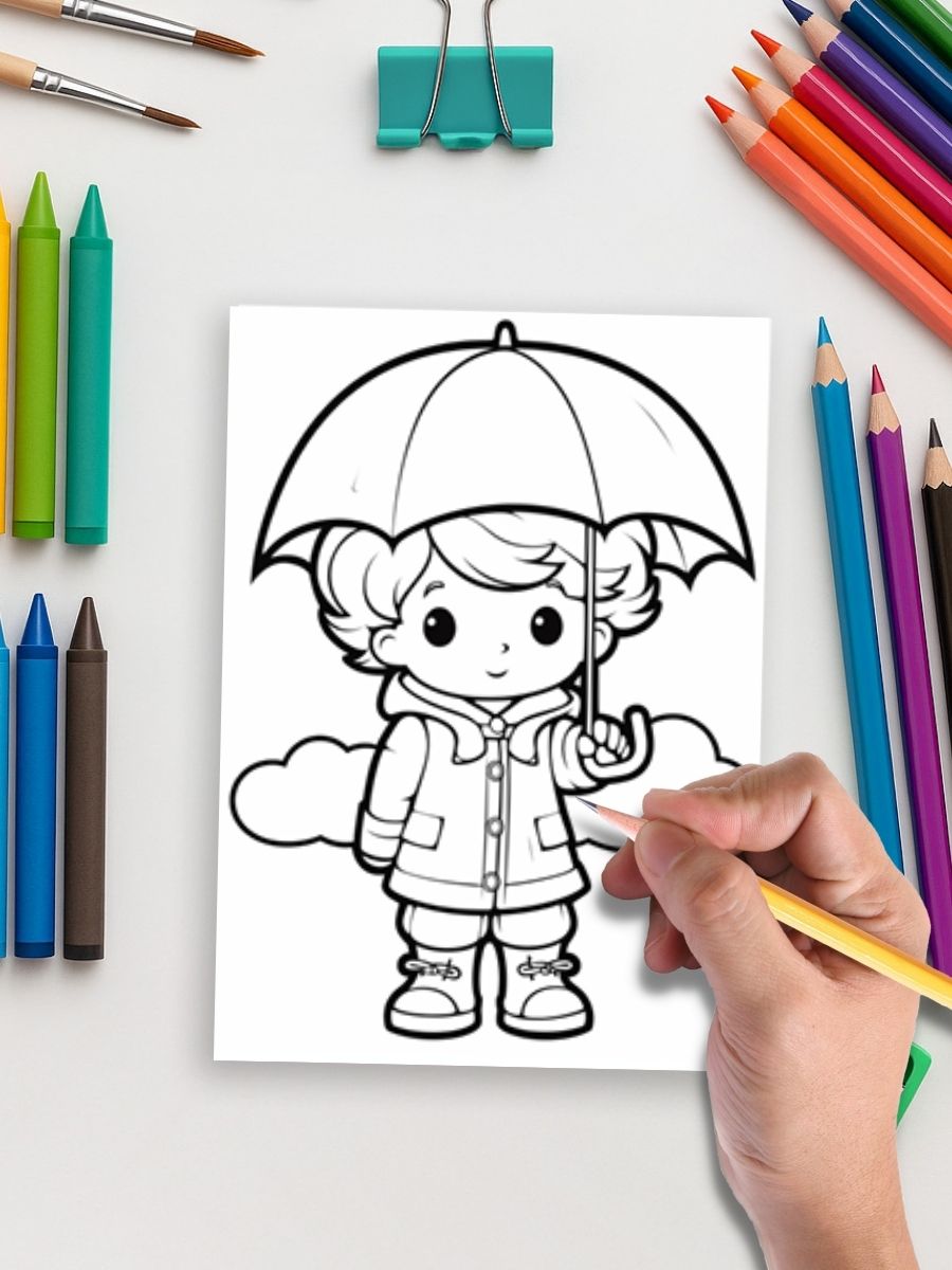Weather Wonders – 200 Weather & Season-Themed Coloring Pages 5 Weather Wonders – 200 Weather & Season-Themed Coloring Pages - Image 5