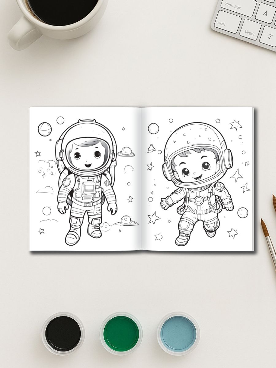 Kids in Space – 50 Intergalactic Adventures to Color 3 Kids in Space – 50 Intergalactic Adventures to Color - Image 3