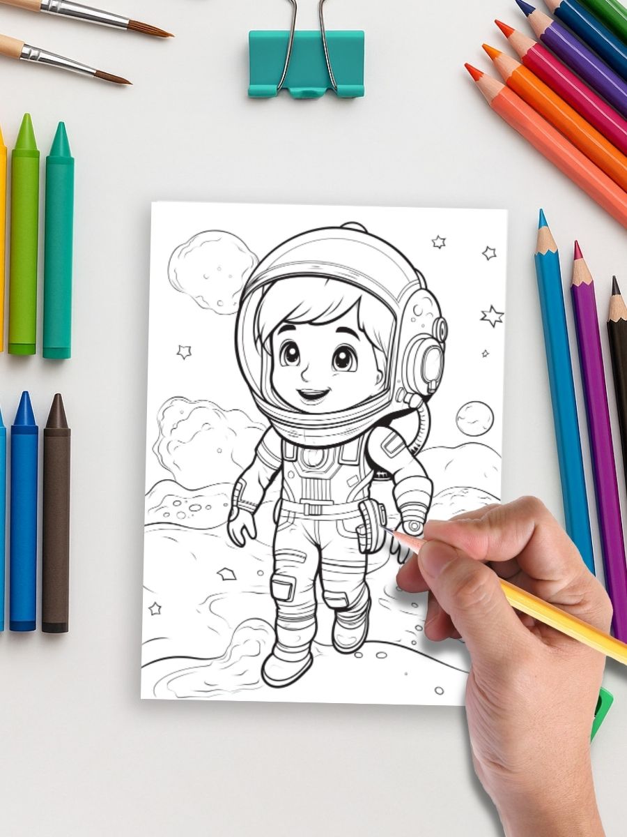 Kids in Space – 50 Intergalactic Adventures to Color 5 Kids in Space – 50 Intergalactic Adventures to Color - Image 5