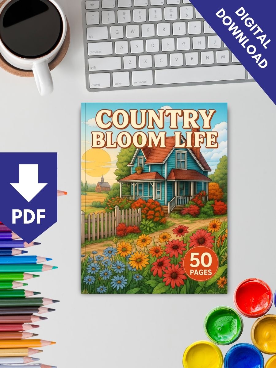 Country Bloom Life – 50 Rustic Country-Themed Pages 2 Country Bloom Life – 50 Rustic Country-Themed Pages - Image 2
