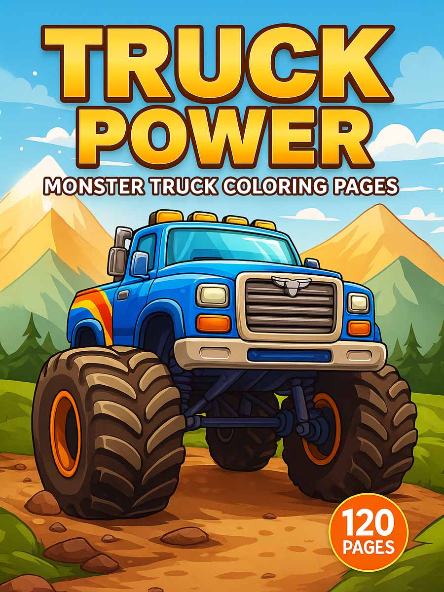 Truck Power – 120 Monster Truck Coloring Pages 1 Truck Power – 120 Monster Truck Coloring Pages