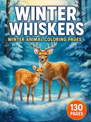 Coloring Pages for Kids 13 Winter Whiskers – 130 Winter Animal Coloring Pages